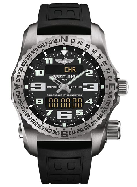 breitling emergency 2 8 inch 26mm rubber strap